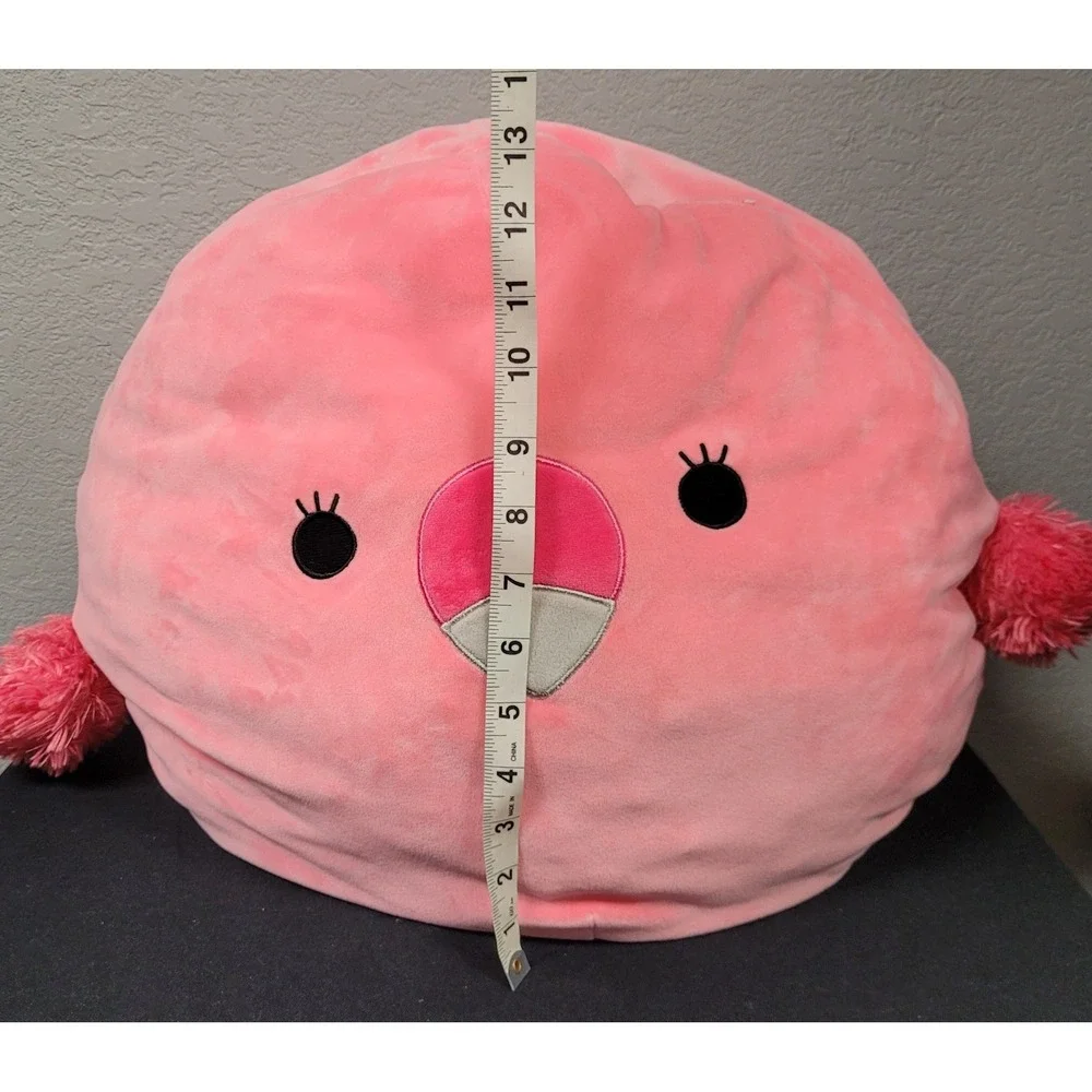 Squishmallows Cookie The Pink Flamingo Bird Squishmallow Plush 13 Inch Tall